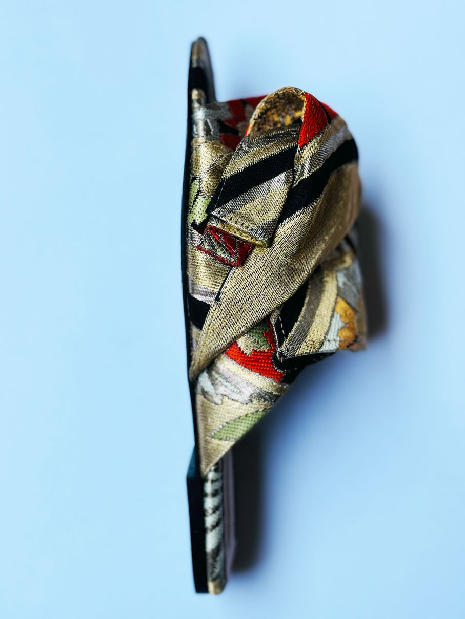 Obi Musubi Flat-Golden Flower