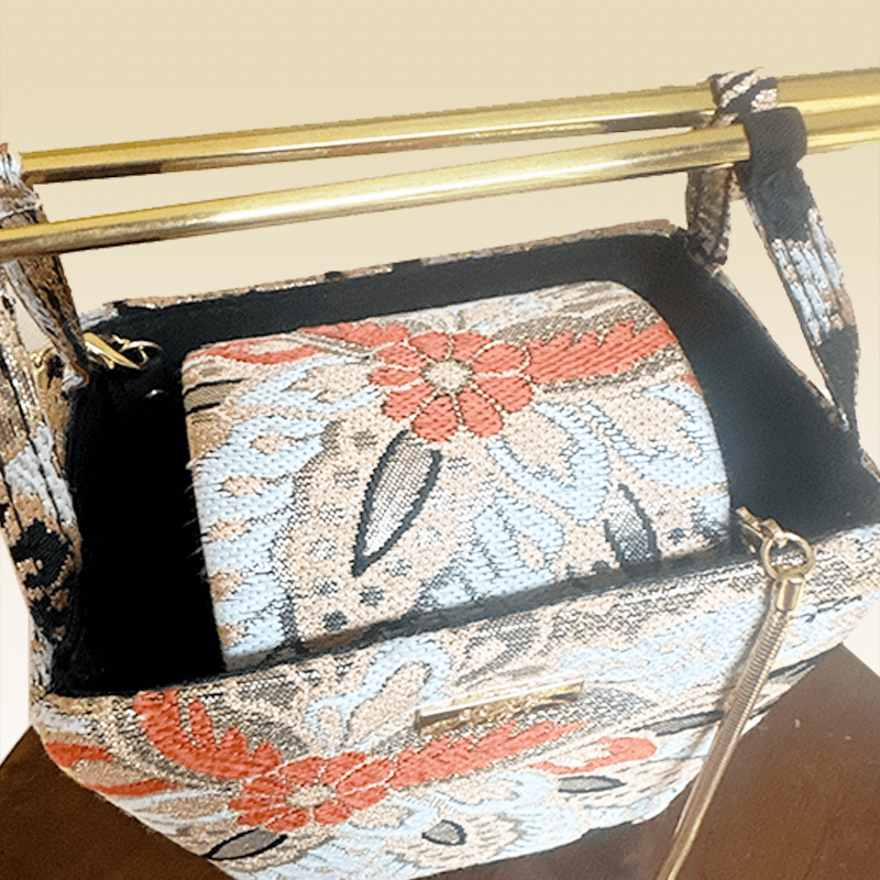 Chopstick bag-Hanaori Black