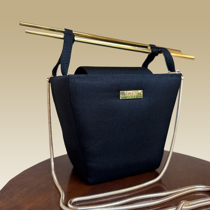 Chopstick bag-Silky Black