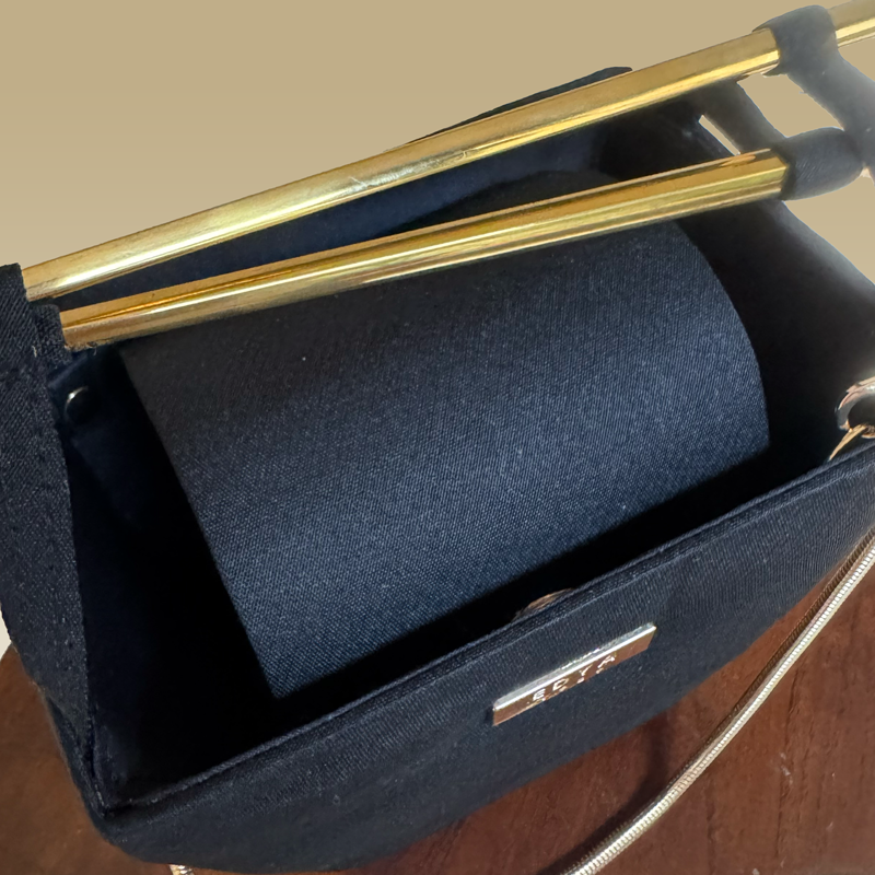 Chopstick bag-Silky Black