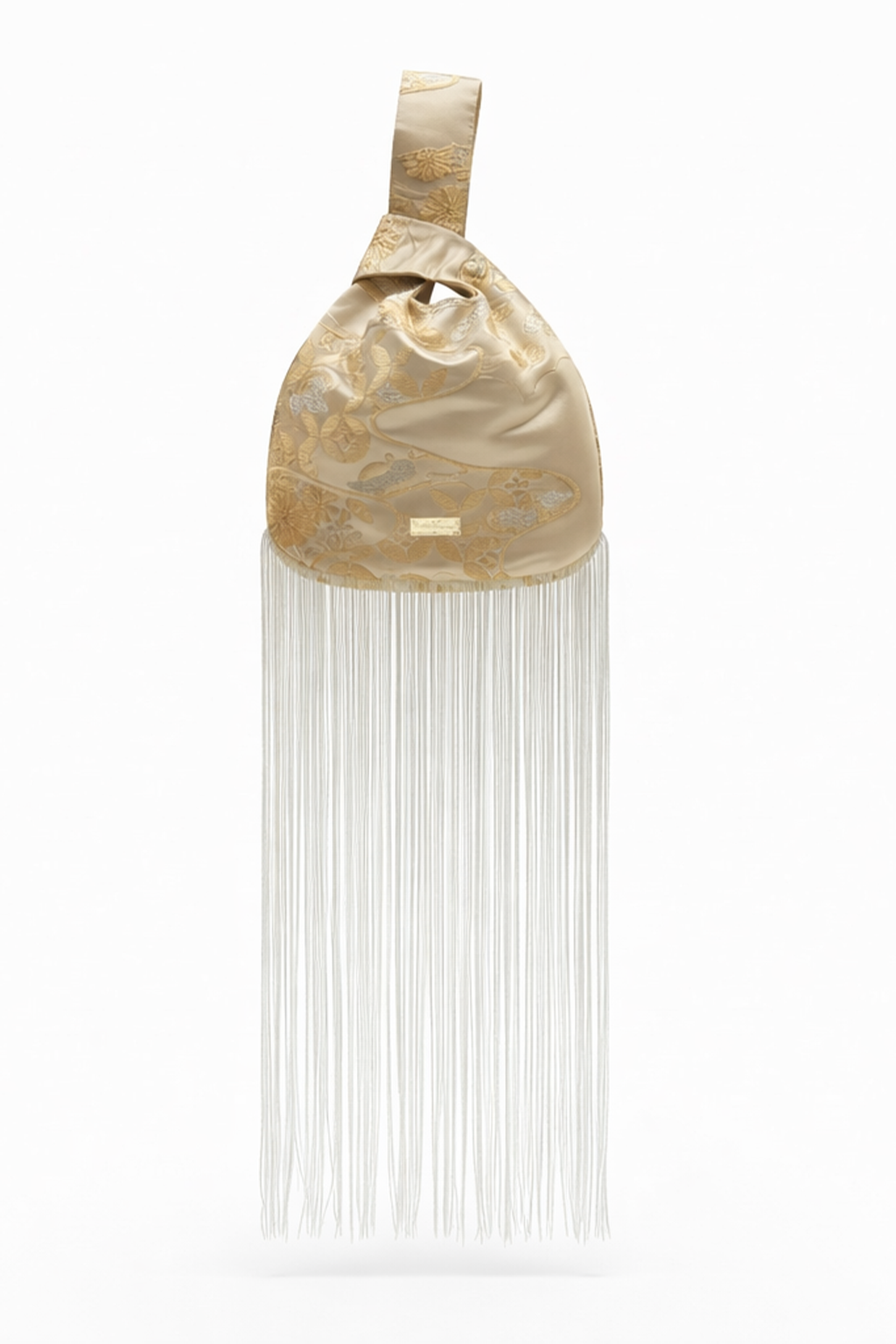 Fringe Knot Bag – Pearl Gold