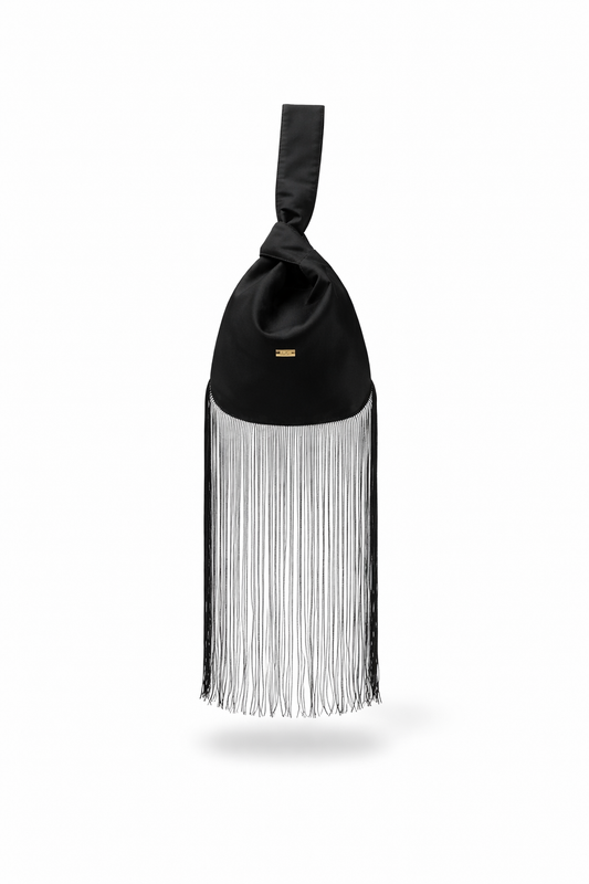 Fringe Knot Bag –EDYA Black