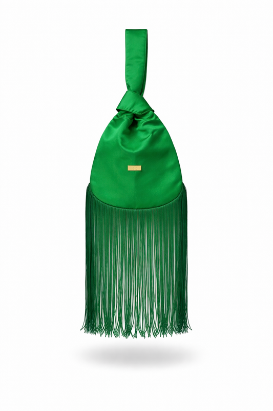 Fringe Knot Bag – Jade Green