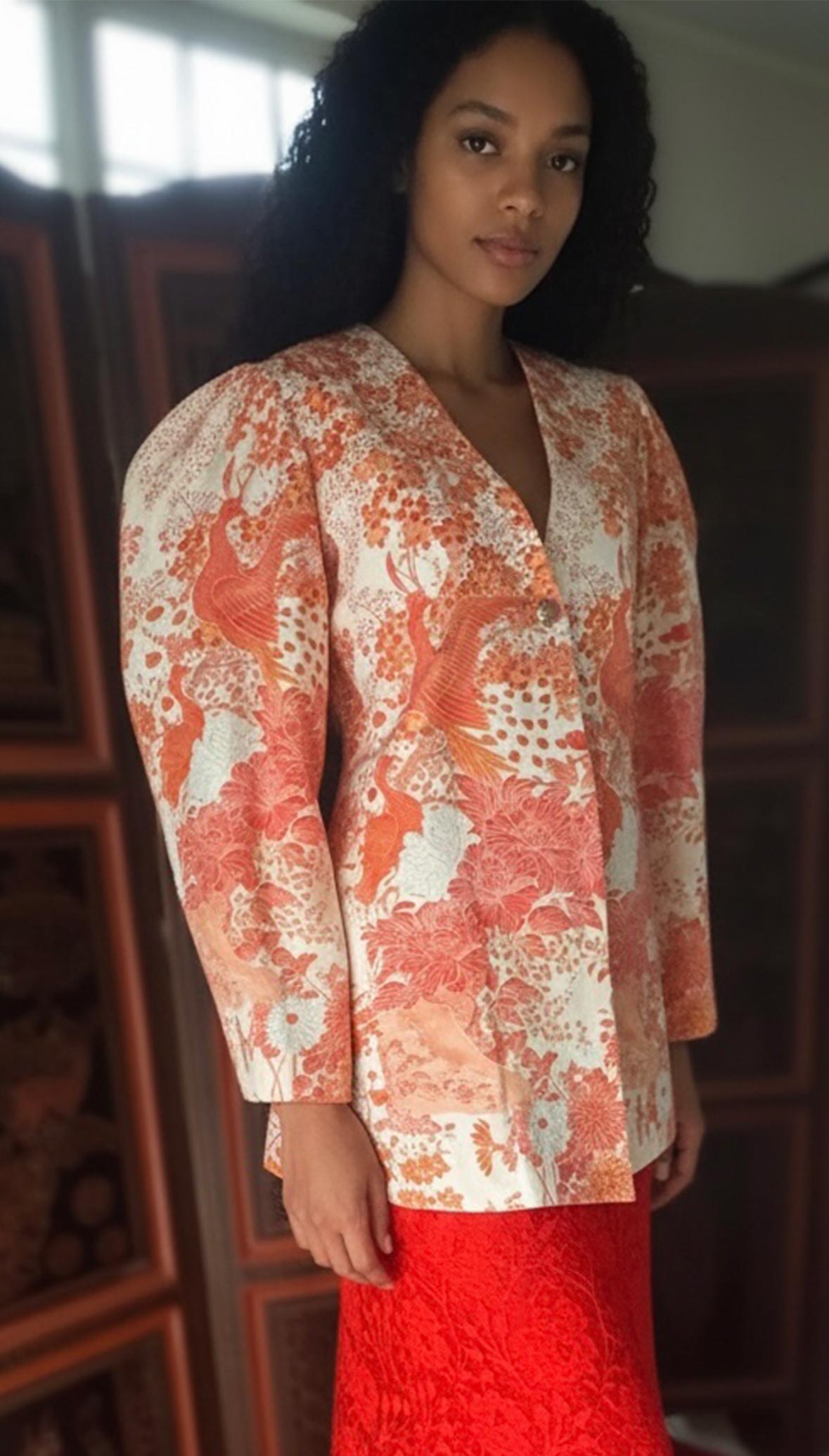 The Hourglass Puff Blazer-Phoenix Bloom *On Hand