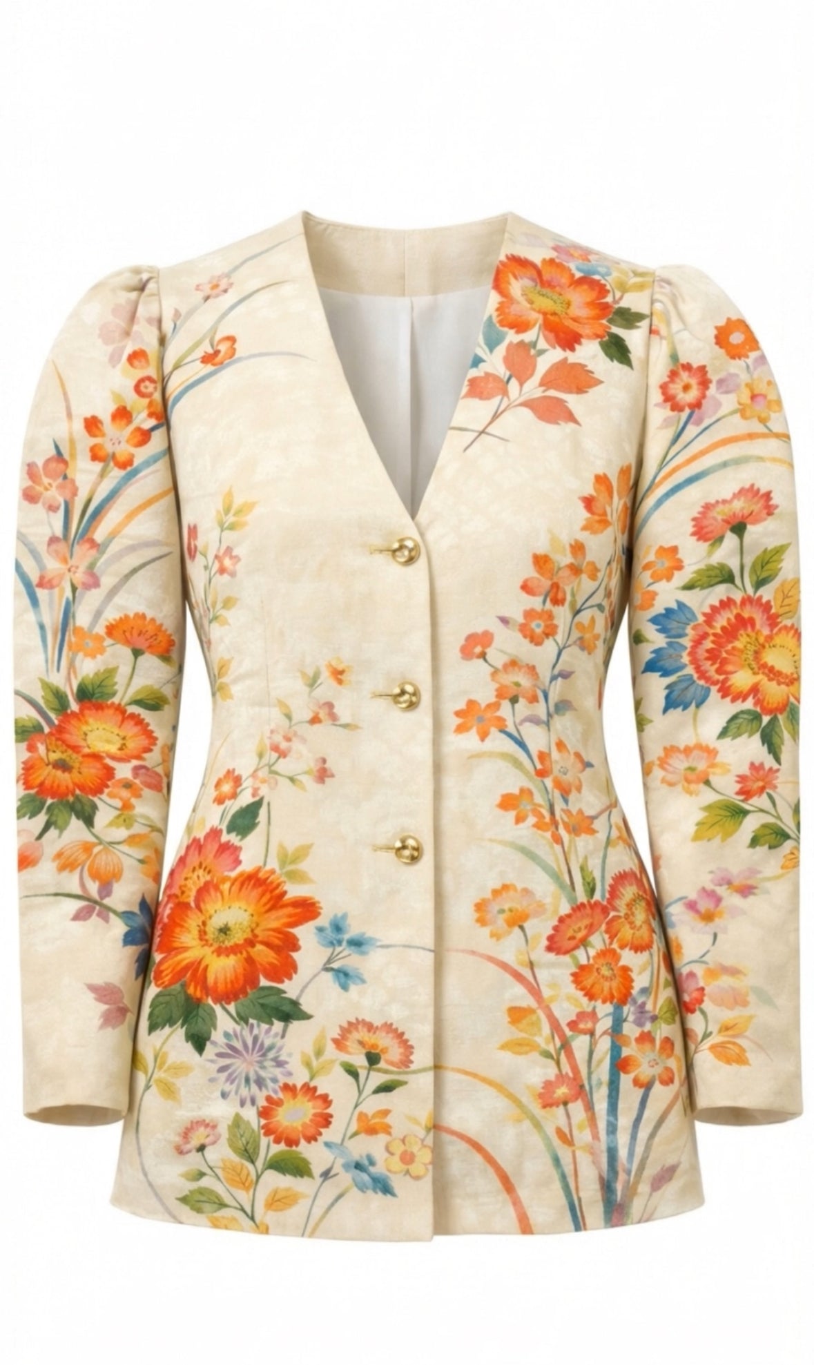 The Hourglass Puff Blazer-Sunrise Garden* Pre Order