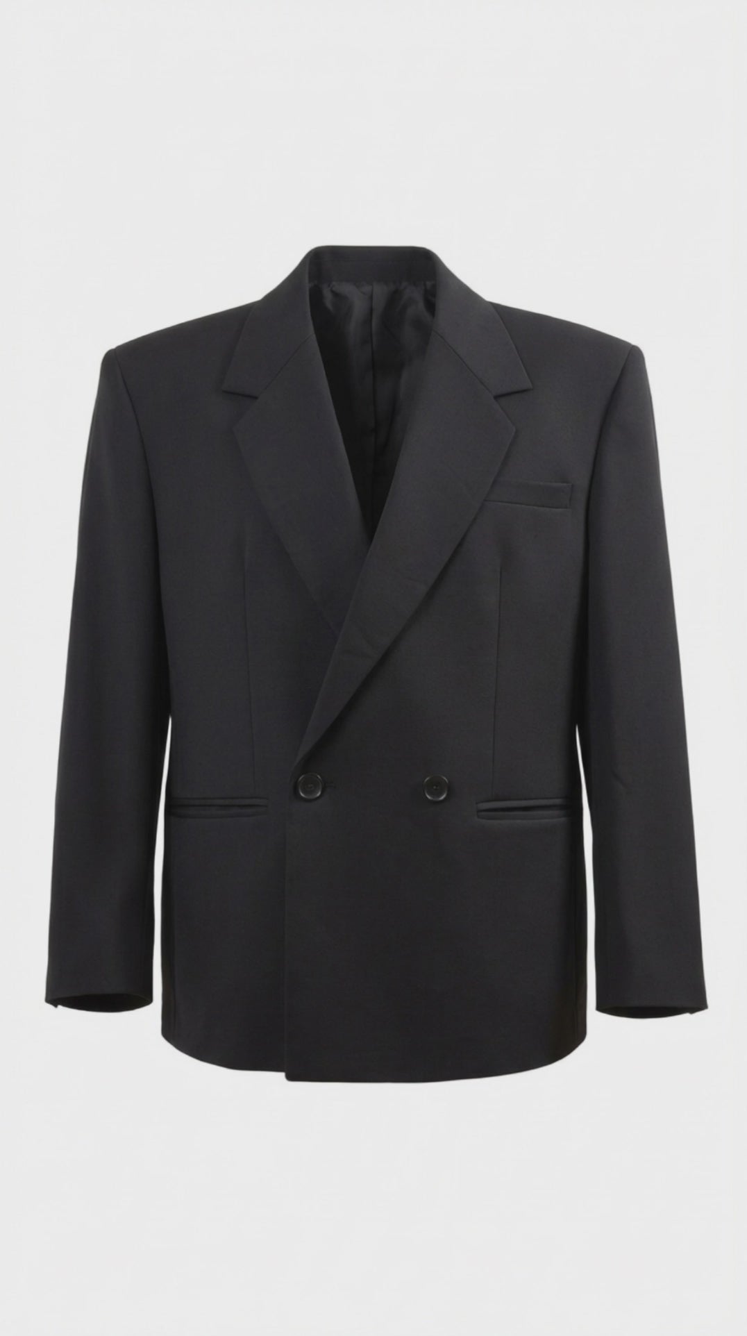Silk Double-Breasted Jacket-Black – EDYA 1929